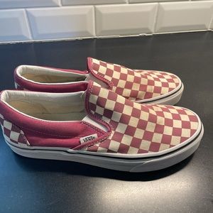 Vans checkerboard classic slip-ons